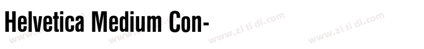 Helvetica Medium Con字体转换